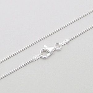 STERLING SILVER (1.0 MM) REGULAR ROUND SNAKE CHAIN